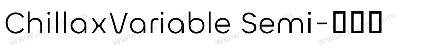 ChillaxVariable Semi字体转换